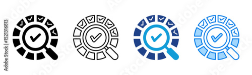 Assessment icon sheet multiple style collection