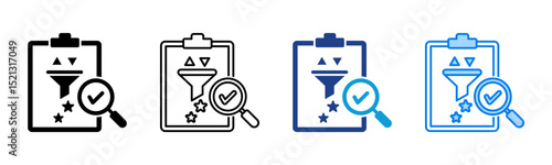 Refinement icon sheet multiple style collection