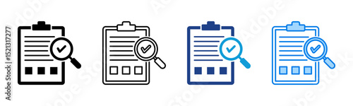 Assessment icon sheet multiple style collection