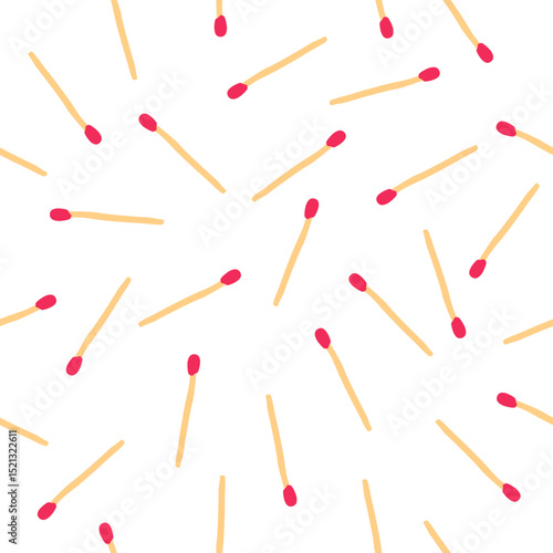 Cute matches pattern background vector design