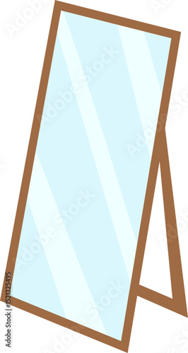 standing mirror illustration