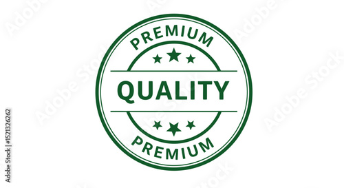 Vector of a print that says "premium quality"
