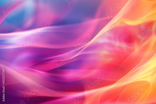 Wallpaper Mural modern conceptual technological background in vibrant colors with blur Torontodigital.ca