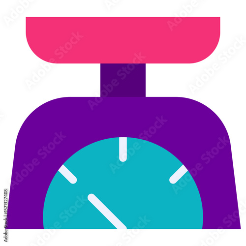 weighing machine flat icon