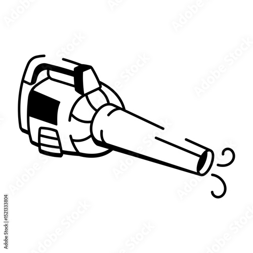 A drawing style icon of leaf blower