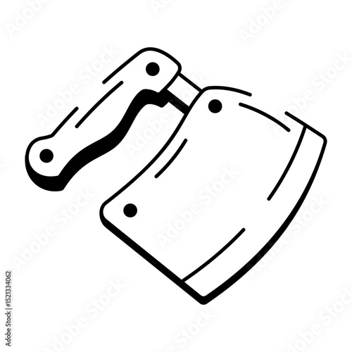 A hand drawn style icon of herb cutter
