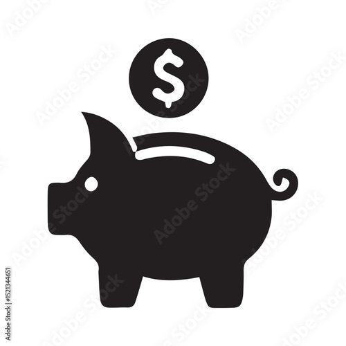 piggy bank with dollar sign