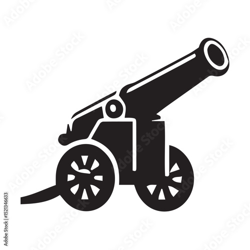old cannon vector illustration
