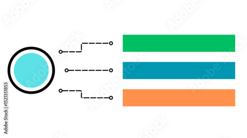Infographic on data visualization techniques online graphic representation digital environment informative viewpoint