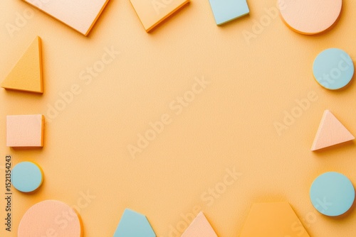 Aesthetic abstract shapes arranged artistically in a visually appealing format.