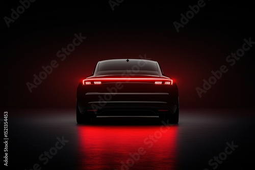 Artistic shot showcasing luxurious car taillights with a glamorous feel, perfect for stock image use.