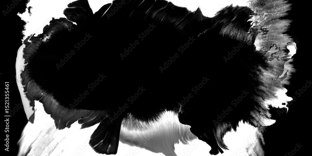 ink transition splatter blot spreading left to right turbulent moving abstract painting animation background new cool nice motion dynamic beautiful 3d rendering 4k footage