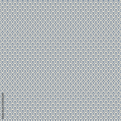 Blue and Beige Simple Damask
