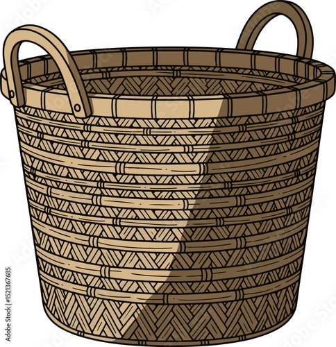  Woven Bamboo Laundry Basket