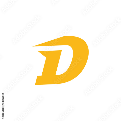 Free Download Initial D letter logo design. Letter D logo. - GFXLoad