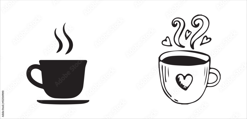 Obraz premium cup of coffee beans