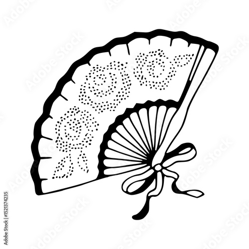decorative accessory fan outline