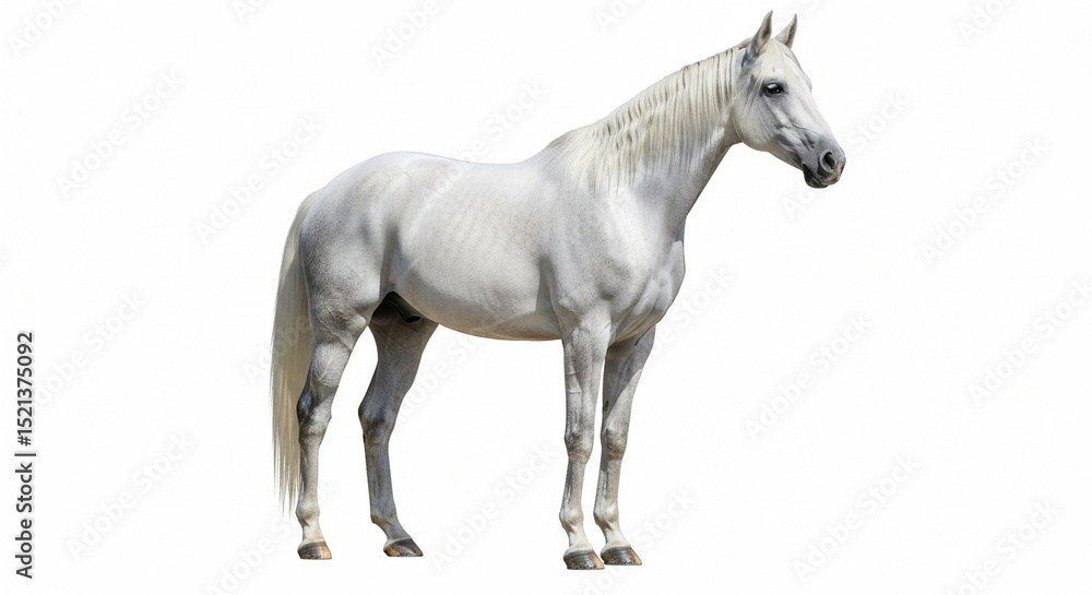 Fototapeta premium horse isolated on white background