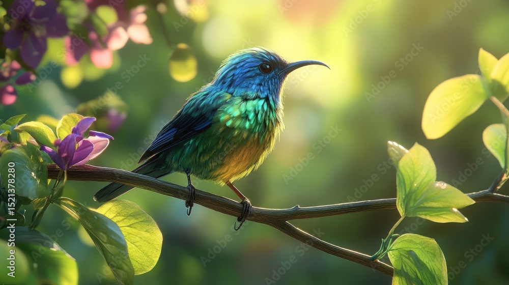 Naklejka premium lilac breasted roller