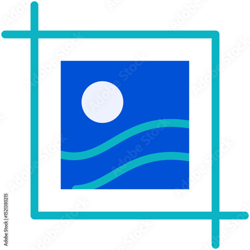 crop flat icon