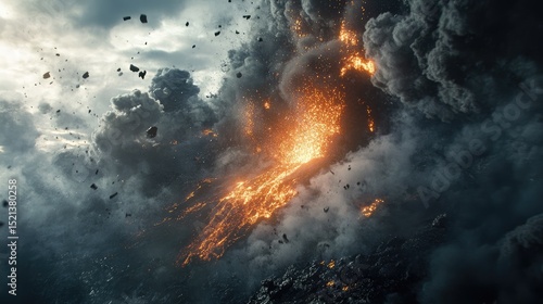 Wallpaper Mural fire in the sky Torontodigital.ca