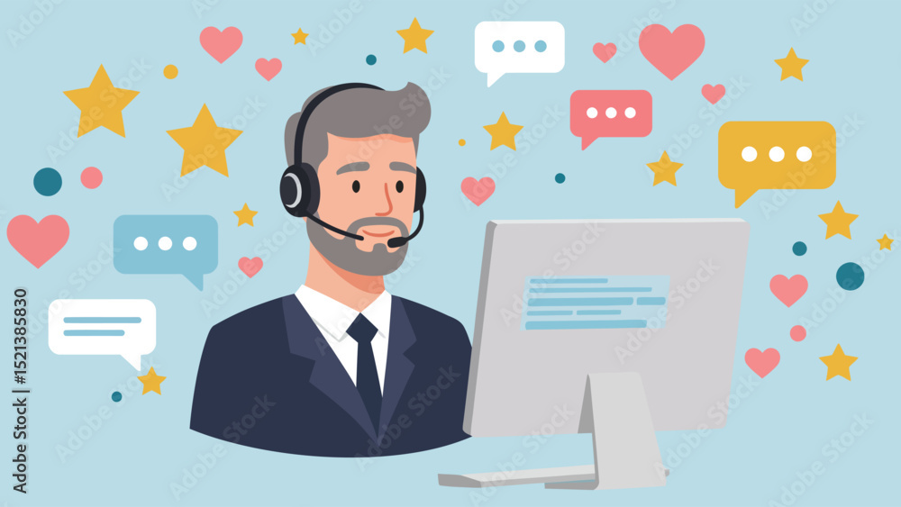 Customer Support Illustration Customer Support Illustration