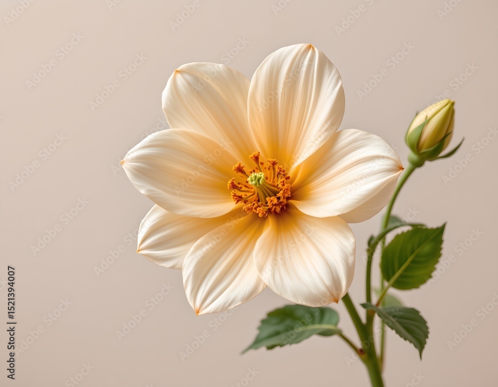 Fototapeta premium soft flower with a light colored background