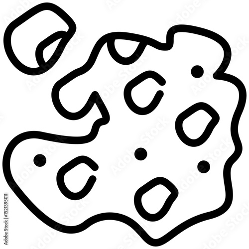 Melanoma icon for cancer diagnosis, website, application, printing, document, poster design, etc