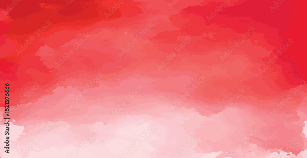 Fototapeta premium Abstract watercolor background red and white paper texture, colorful watercolor grunge - Vector illustration