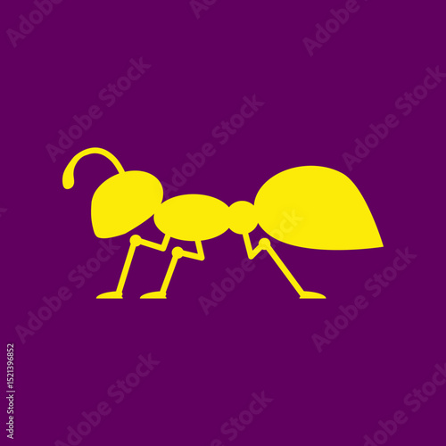 Cartoon ant trendy artwork fascinating abstract vector illustration colorful practical design