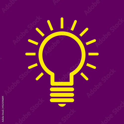 Lightbulb trendy artwork fascinating abstract vector illustration colorful practical design