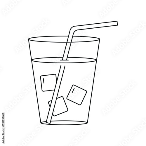 vector illustration of a cocktail