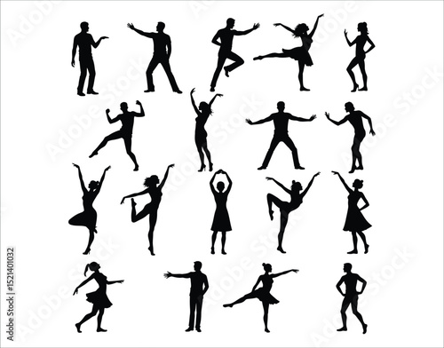 Dance Poses Silhouette Pack – Commercial Use