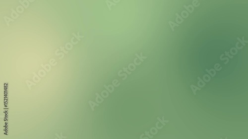 Abstract Green Background: The image presents a serene gradient of green hues, softly merging from a lighter tone to a richer shade, invoking feelings of tranquility and growth.