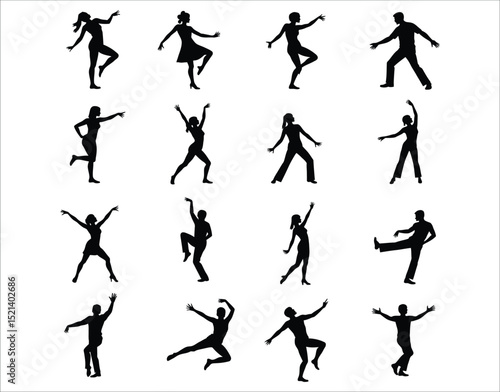 Silhouette Bundle of Dancers – Jazz, Salsa, Ballet