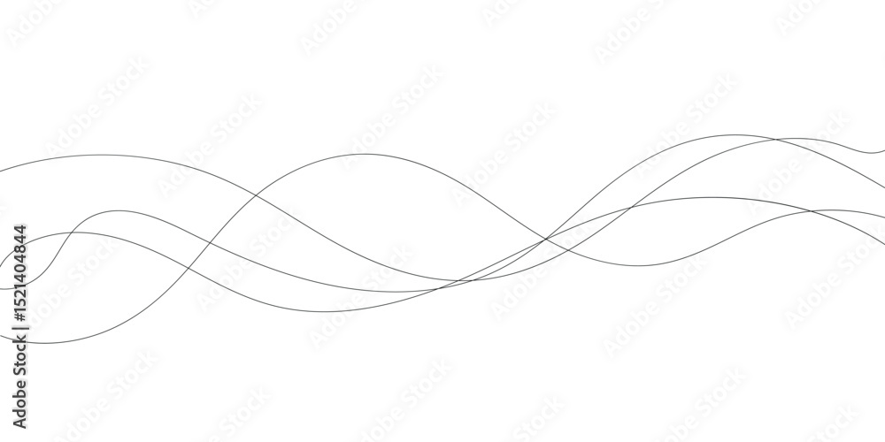 Technology abstract lines on white background. Undulate Grey Wave Swirl, frequency sound wave, twisted curve lines with blend effect Technology abstract lines on white background. Undulate Grey Wave Swirl, frequency sound wave, twisted curve lines with blend effect