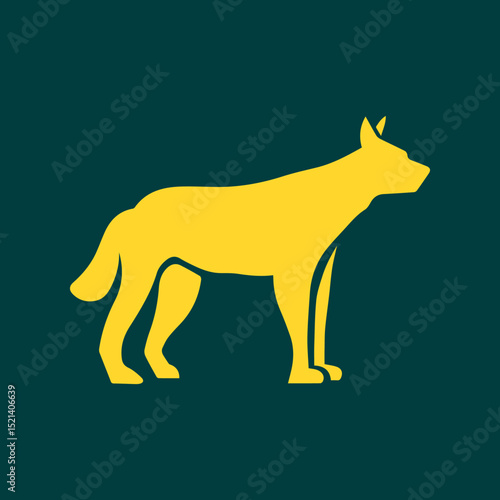 Dingo trendy artwork good abstract vector illustration colorful applied design