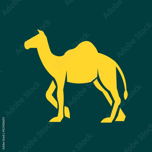 Dromedary trendy artwork good abstract vector illustration colorful applied design