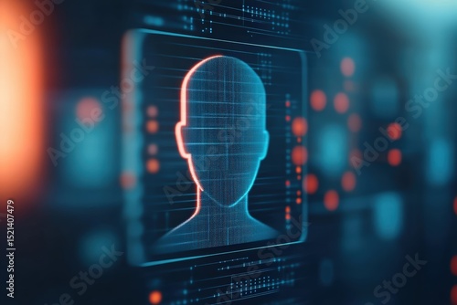 Digital interface displaying biometric passport verification at airport terminal showcasing security and efficiency technology for smart travel and immigration applications