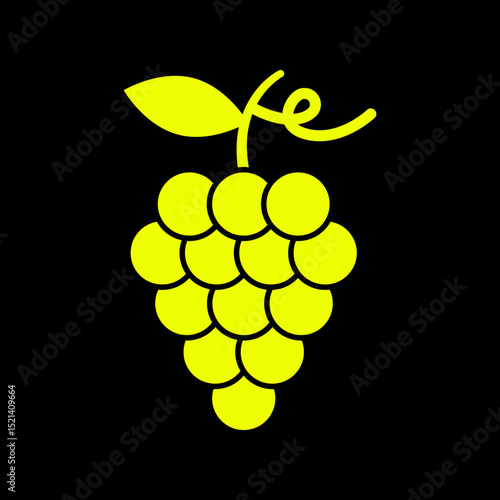 Grape trendy artwork charming abstract vector illustration colorful applied design