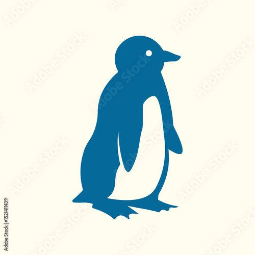 Penguin trendy artwork stunning abstract vector illustration colorful applied design