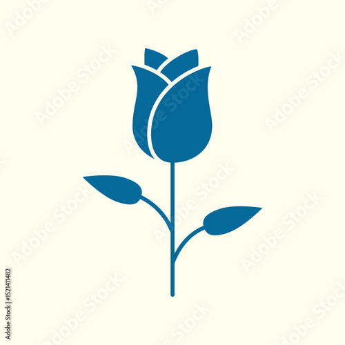 Rose Flower trendy artwork stunning abstract vector illustration colorful applied design