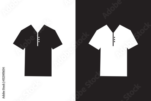 T-shirt icon. Simple flat, outline, solid style. Tee symbol, linear style sign for mobile concept and web design. Glyph, line vector illustration isolated on white background. EPS 10.
