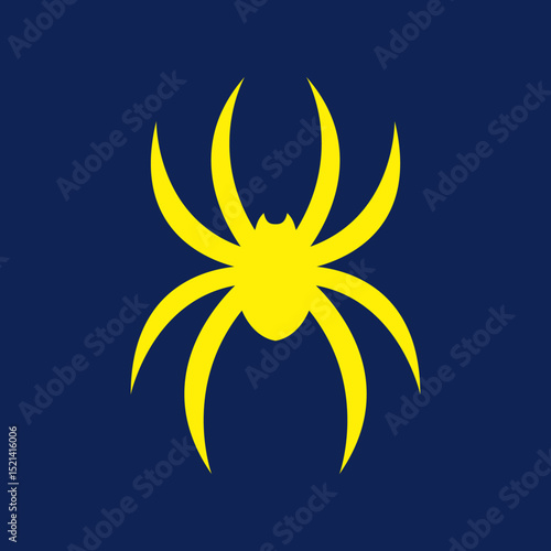 Spider trendy artwork beautiful abstract vector illustration colorful applied design