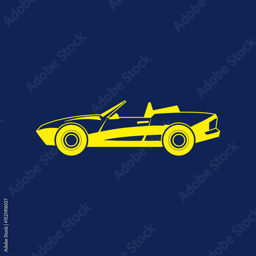 Sports car trendy artwork beautiful abstract vector illustration colorful applied design