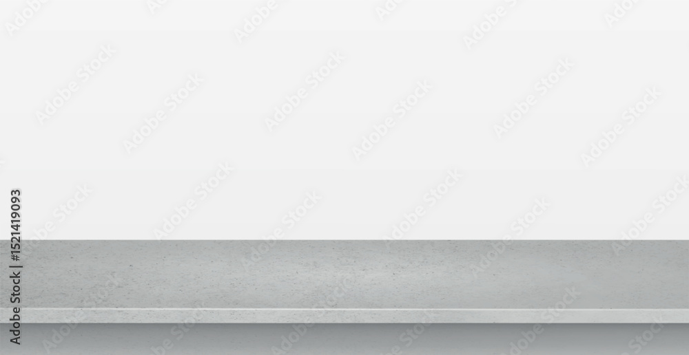 custom made wallpaper toronto digitalGray concrete stone table top isolated on white background, promotional web template - Vector illustration