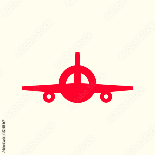 Flying plane trendy artwork attractive abstract vector illustration colorful applied design
