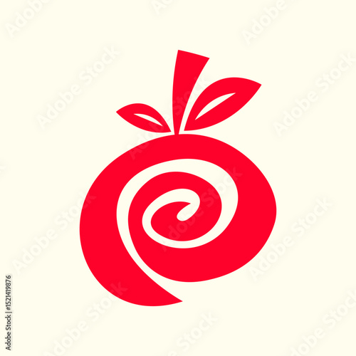 Fruit trendy artwork attractive abstract vector illustration colorful applied design