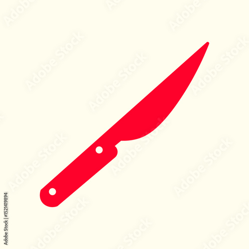 Kitchen Knife trendy artwork attractive abstract vector illustration colorful applied design