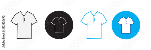 T-shirt icon. Simple flat, outline, solid style. Tee symbol, linear style sign for mobile concept and web design. Glyph, line vector illustration isolated on white background. EPS 10.